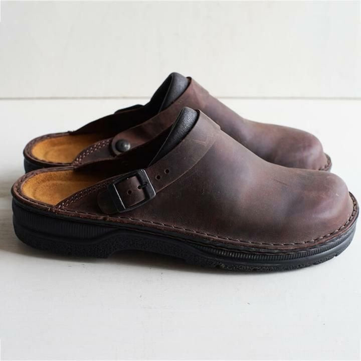 Mens Clogs Adjustable Buckle Slip On Supportive Daily Shoes