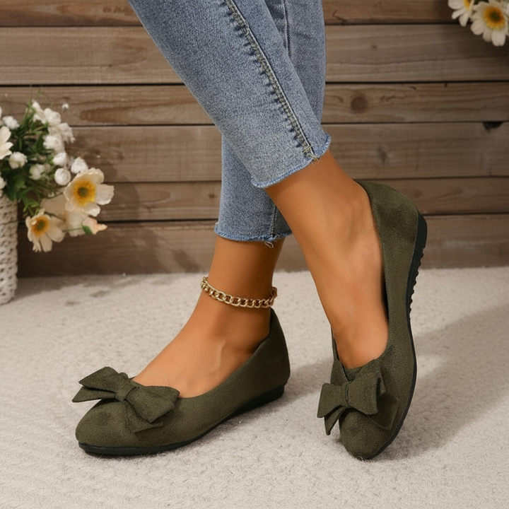Womens Casual Loafers Shoes Slip On Bow Flats Daily