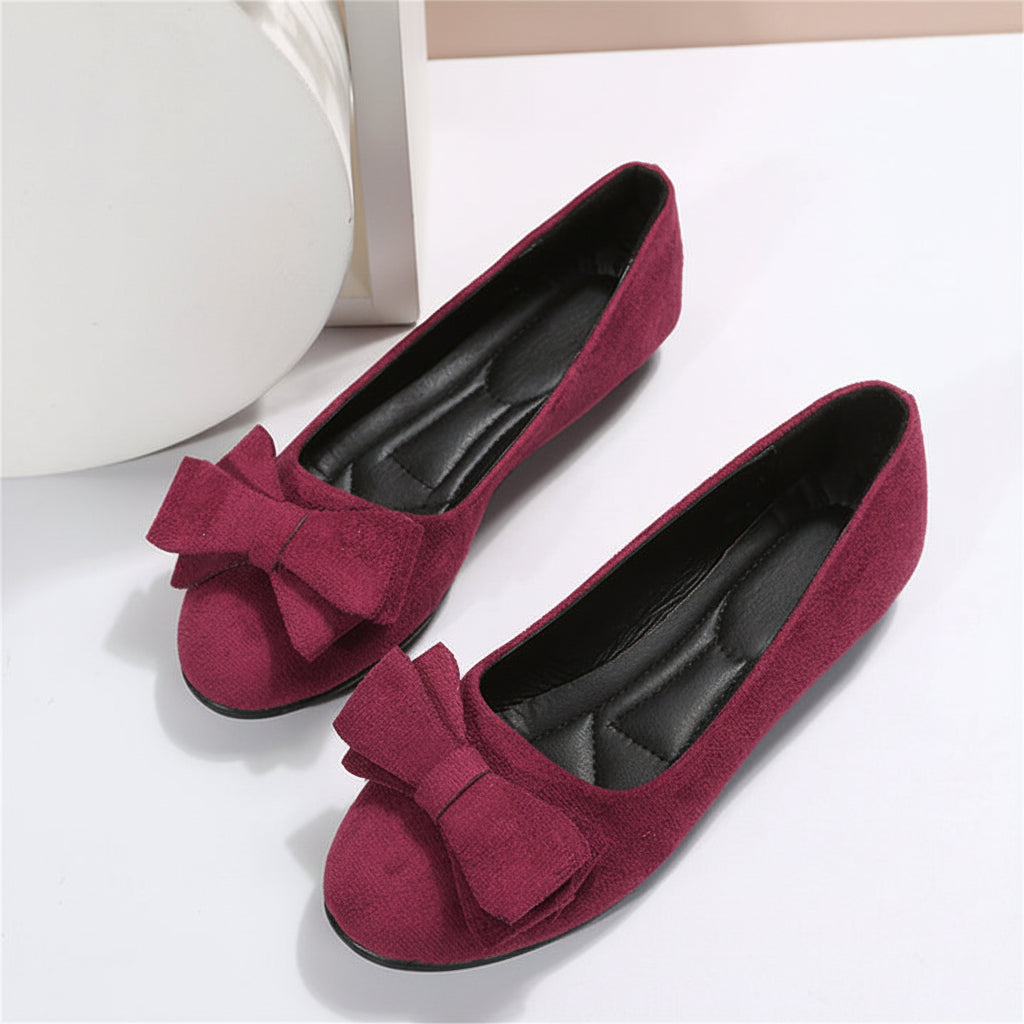 Womens Casual Loafers Shoes Slip On Bow Flats Daily