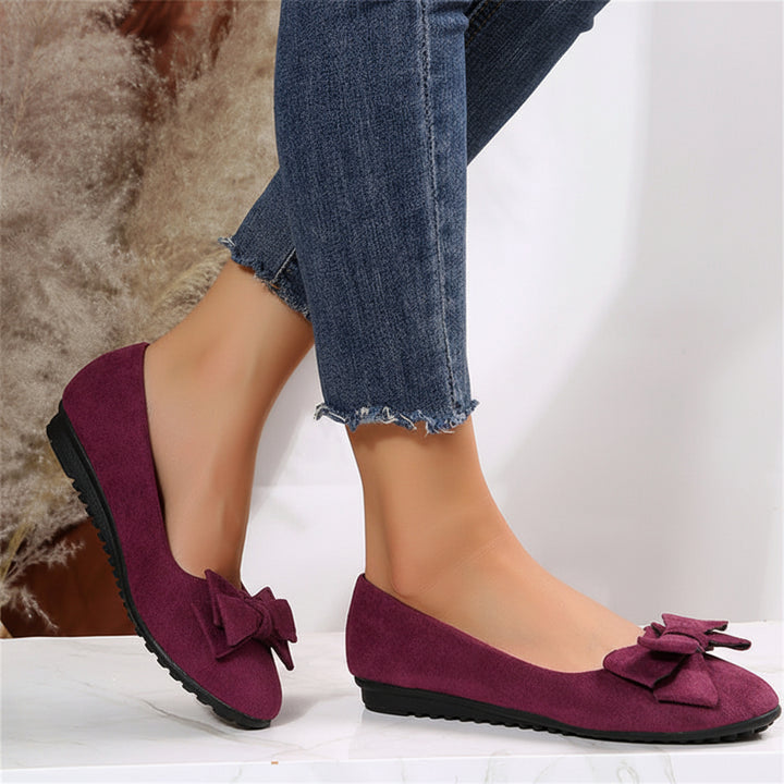 Womens Casual Loafers Shoes Slip On Bow Flats Daily