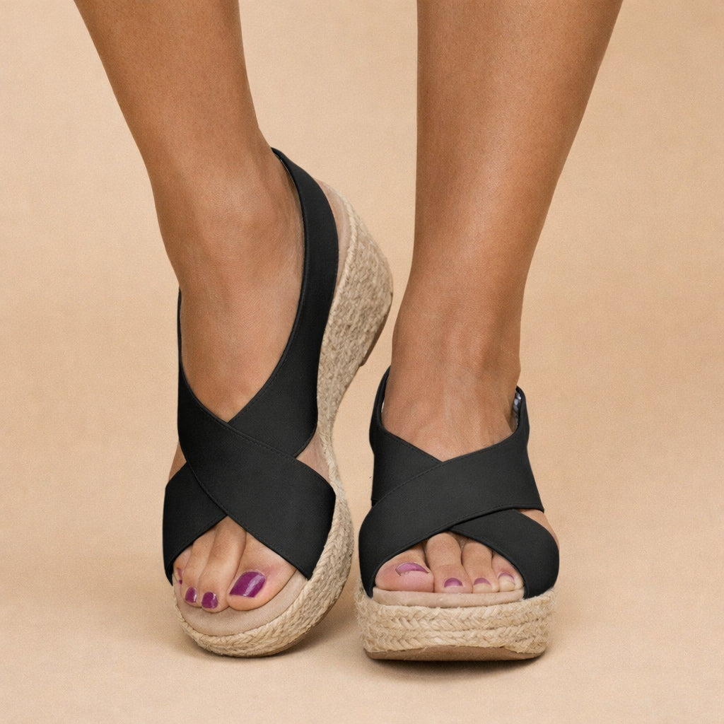Women's Espadrille Wedge Sandals Platform Open Toe Summer