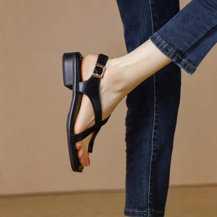 Women's Strappy Flat Sandals Slingback Summer Shoes